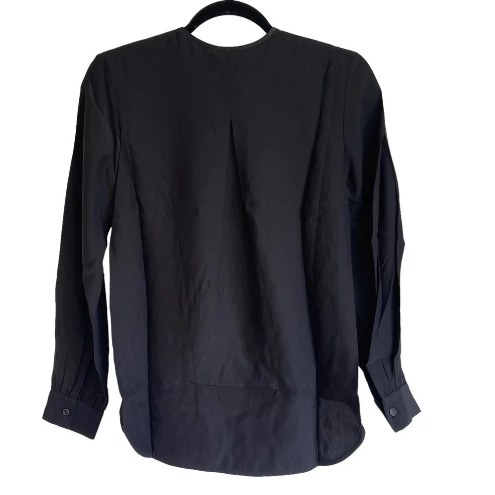 NEW Rag & Bone Lora Silk Blouse Relaxed Fit Top Women's Size XXS - Picture 5 of 10